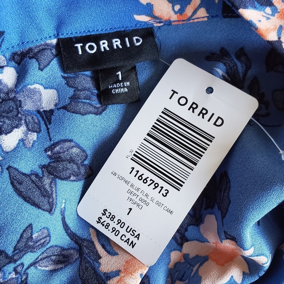 Torrid - Blue Floral Cami - Picture 4 of 8